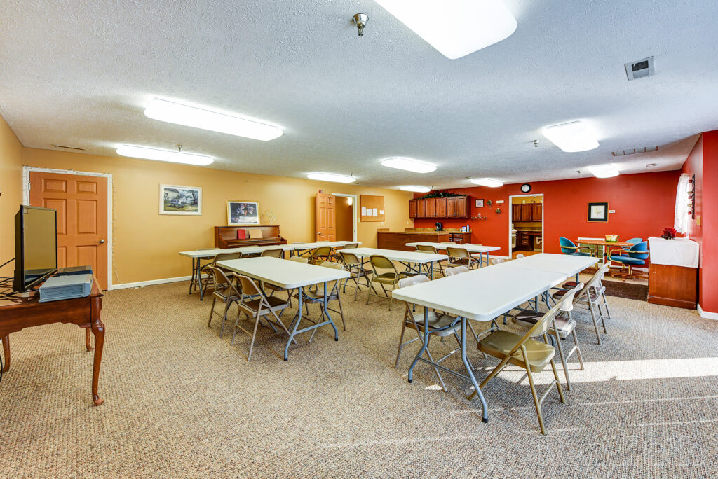 Dining area with tables