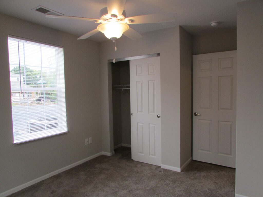 Bedroom with closets